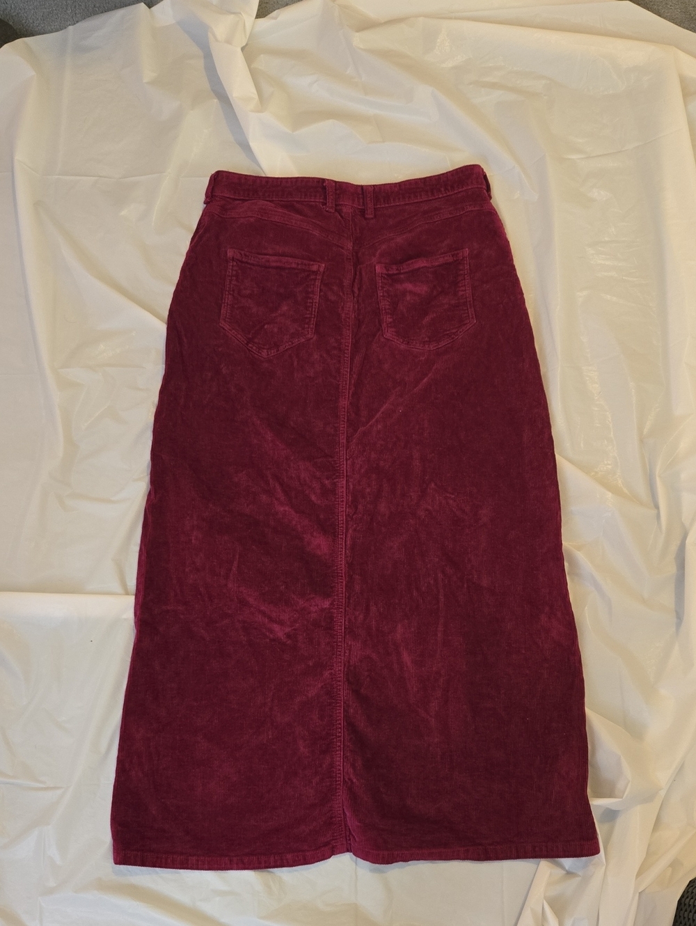 Pilcro The Madi Corduroy Skirt with Front Slit Size 12 - Picture 2 of 9